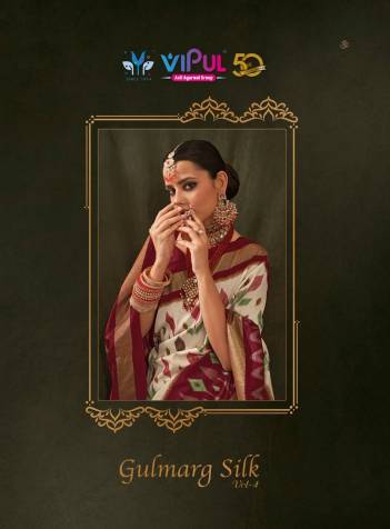 GULMARG SILK VOL 4 BY VIPUL PRINTED SAREE WHOLESALER IN SURAT